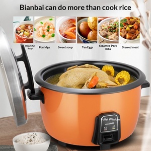 Электрическая изолированная рисоварка большой емкости, коммерческая, 10 литров, на 20 человек, для столовых, отелей, специальная бытовая антипригарная кастрюля - Product Image 3