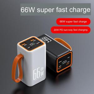 โรงงานขายส่ง พาวเวอร์แบงค์พกพาสำหรับกิจกรรมกลางแจ้ง ความจุ 80000mAh 50000mAh พาวเวอร์แบงค์ขนาดใหญ่สำหรับตั้งแคมป์กลางแจ้ง พร้อมสายคล้องคอในตัว - Product Image 3