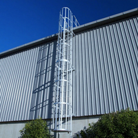 Outdoor Stahl Struktur Treppen profil Stufen gitter Verzinkte Leiter Stahlgitter Metalls tufen