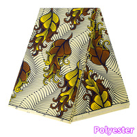 Kain Brokat Batik Bermotif Dua Sisi Gaya Afrika Bahan 100% Poliester Disikat untuk Gaun Wanita DIY