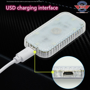 Wireless Interior <strong>Light</strong> for <strong>Door</strong> Foot Trunk Storage Box <strong>Mini</strong> USB Charging Car <strong>Light</strong> Car LED Touch <strong>Lights</strong> Car Reading Lamps - Product Image 3
