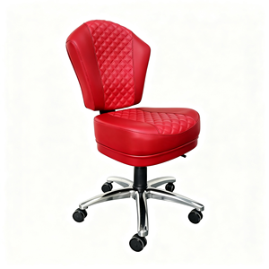 Silla de Bar de Piel Negra de Lujo con Logotipo Personalizado, Moderna, con Ruedas Ajustables, para Hogar, Bar, Comedor, Dormitorio, Sala de Estar, Gimnasio - Product Image 5