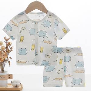 Conjunto <span class=keywords><strong>de</strong></span> <span class=keywords><strong>Dos</strong></span> Piezas <span class=keywords><strong>para</strong></span> Bebés <span class=keywords><strong>de</strong></span> 6 <span class=keywords><strong>Meses</strong></span>, Estampado <span class=keywords><strong>de</strong></span> Animales <span class=keywords><strong>de</strong></span> Dibujos Animados, Manga Corta, Cierre <span class=keywords><strong>de</strong></span> Botón, Algodón Puro, Ropa Delgada <span class=keywords><strong>de</strong></span> Verano <span class=keywords><strong>para</strong></span> Niños y Niñas - Product Image 5