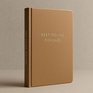 Keep Moving Forward A5 Faux Leather Hardcover Gift Motivational <b>Journal</b> for Goals Self Growth and Daily Reflection - Product Image 4