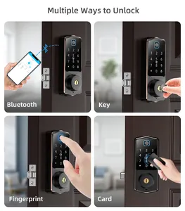 Hot Sale High Quality Full-automatic Smart Biometric Lock Fingerprint Door Lock