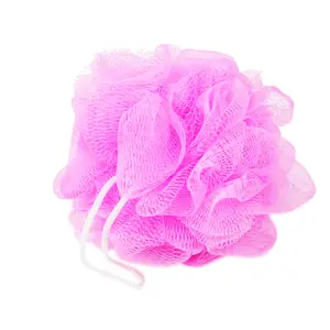 Cheap Factory Price Mesh Sponge Bath Ball Flower Shower Pouf Customized Exfoliating Loofa Sponge Bath with Round-Shape Foam