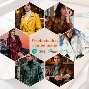 PFAS-FREIER Lagerbestand Lederstoff Jacke 2-Wege-Stretch Weiche Wildleder-Rückseite Winddichtes PU für Bekleidung Lederstoff - Product Image 5