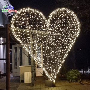 <span class=keywords><strong>Love</strong></span> cuore a forma di 3D romantico LED grande decorazione di nozze luci arco motivo di nozze illuminazione - Product Image 1