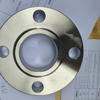 Bride de raccordement en acier inoxydable DIN2543 RF DN100 PN16, face d'étanchéité concentrique usinée, polie, résistante à la corrosion