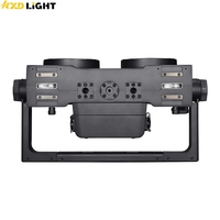 2*300W 600W Haute Puissance LED COB 5-en-1 RGBA + Blanc Chaud DMX Blinder IP65 Étanche Effet Scène Disco 2 Yeux Projecteur Blinder Extérieur