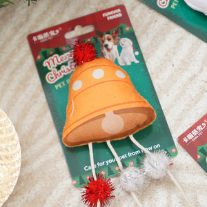 Juguete de gato de Navidad ecológico, palo de gato divertido de peluche con hierba gatera para autoalivio y molares resistentes a mordeduras, suministros para mascotas - Product Image 4