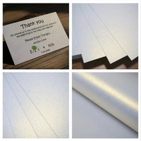 Papier perlé personnalisé pour bougies de vœux Cartes d'invitation Crème or blanc glace spécialité nacré chatoyant humidité