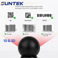 Lecteur de codes-barres de bureau 1D 2D QR Symcode omnidirectionnel USB SUNTEK R11 en plastique en stock