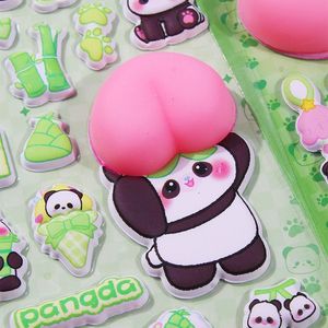 JoyFort Pegatina de Panda para el Trasero, Divertida, Antiestrés, de PET, Suave, Pequeña, con Forma Personalizada, Acabado Mate, para Álbumes de Recortes, Portátiles - Product Image 3