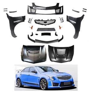 Sistema de Carrocería para Automóviles Modelo ATS a ATS-V, Incluye Parachoques Delantero con Rejilla, Labio Delantero, Capó, Guardabarros, Kit de Carrocería para Cadillac 2014-2019 - Product Image 1