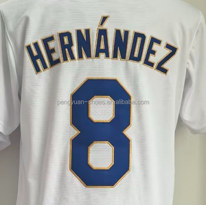 Prêt à expédier LA Enrique <span class=keywords><strong>Hernandez</strong></span> 2026 Gold Collection Maillot de baseball blanc de qualité supérieure cousu - Product Image 1