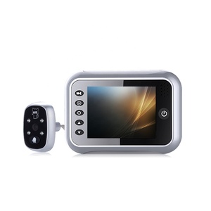 Porte de Sécurité à domicile Caméra Judas Caméra Vidéo Porte Cloche Caméra Visionneuse De Judas Avec 8 Langues Étrangères - Product Image 1