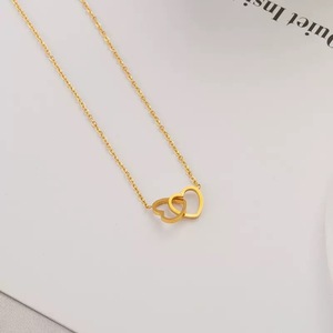 Romantique à la mode en acier inoxydable plaqué or Ins Style Valentine opale coquille collier de perles nouvelle mode pendentif bijoux - Product Image 6