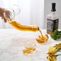 Carafe à whisky créative en verre, distributeur de vin fantaisie, idée cadeau originale, verre à whisky unique, décanteur à whisky