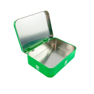 hinged tin packaging case upright metal boxes