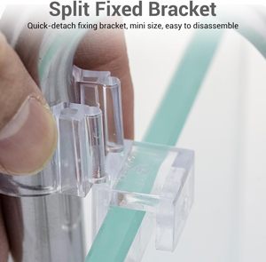 أنبوب تدفق من الفولاذ المقاوم للصدأ 12/16 مم مع مثبت أنابيب أكريليك لتربية النباتات في أحواض السمك - Product Image 3