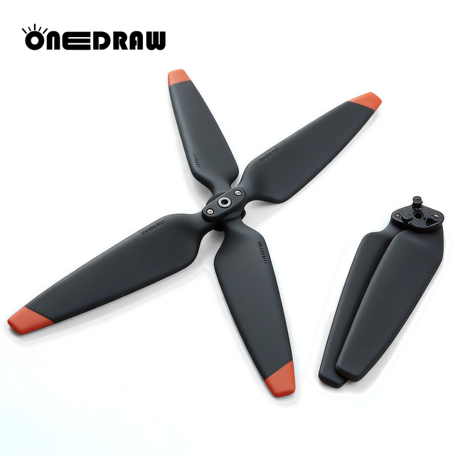 ONEDRAW 1157F 11 Inch High-Carbon Fiber Propeller for Matrice 4T/4E Drone Low Noise Industrial Design Lightweight Balanced