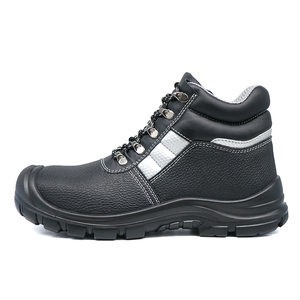 MAXITOUGH-Zapatos de protección de seguridad para hombre, suela de PU/PU para transporte logístico con punta de acero, resistente al agua, color negro, logotipo personalizado - Product Image 6