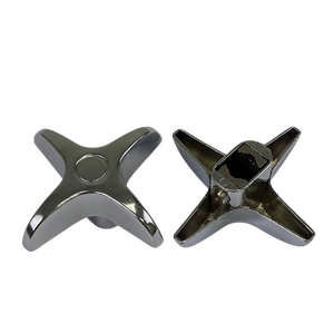 Poignée de déviateur universelle en alliage de zinc pour salle de bain, avec bras croisé, finition chromée - Product Image 5