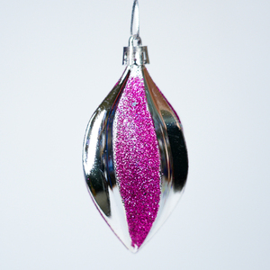 Ornement de Noël suspendu en plastique métallisé de haute qualité, inspiré de l'islam, avec paillettes de couleur pleine, fabriqué à la machine, arc-en-ciel - Product Image 3