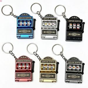 QQ Fashion Trend Keychain Toy Fruit Machine Slot Machine Keychain Personalized Creative Car Pendant <b>Key</b> <b>Ring</b> Gift Accessories - Product Image 1