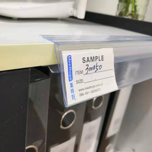 Meethope 12-18Mm H Gỗ Phẳng Kệ Cạnh Nhựa Đùn Pvc Treo Bán Lẻ Siêu Thị Kệ Dữ Liệu Strip - Product Image 2