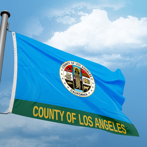 Bandera Promocional Patriótica de Poliéster de Doble Cara con Impresión Digital de 3x5 Pies para Cualquier Evento, Bandera de <span class=keywords><strong>Los</strong></span> Ángeles, California - Product Image 2