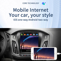 9.7 "2 Din Android autoradio stéréo 1 + 32/2 + 64GB Autoradio GPS Wifi BT FM RDS écran Vertical pour Ford Focus 2012-2018