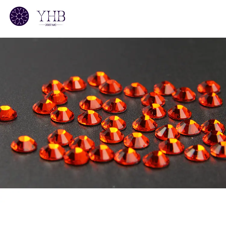 Yhb hotfix tinh thể đá mặt trời màu SS3-SS48 flatback lỏng Hàn Quốc kính Rhinestone