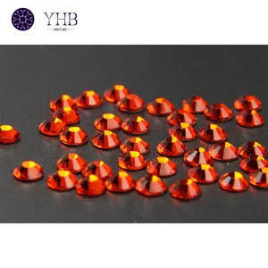 YHB Hotfix Crystal Stone Sun Color SS3-SS48 Flatback Loose Korean Glass Rhinestone