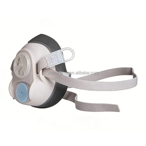 Vente en gros de l'ensemble respirateur <span class=keywords><strong>demi</strong></span>-<span class=keywords><strong>masque</strong></span> HF-52 avec écran facial, <span class=keywords><strong>masque</strong></span> de protection <span class=keywords><strong>respiratoire</strong></span> réutilisable - Product Image 2