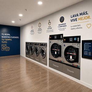 Self Service Laundry Laundromat Equipment Coin Operated Card Operated QR Code Washer Dryer Commercial Laundry Equipment