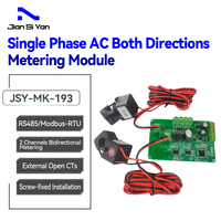 Module de mesure haute précision monophasé bidirectionnel JSY-MK-193, courant alternatif, tension, puissance, RS-485 Modbus-RTU, 2 canaux