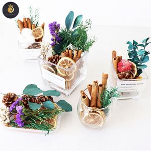M208 venta al por mayor difusor de aromaterapia accesorios vela perfumada mezcla de limón canela plantas flores secas naturales cartón Shandong - Product Image 1