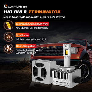 LUXFIGHTER Super brillante 90W 12000lm D1 D2 <span class=keywords><strong>D3</strong></span> D4 D1S D2S D3S D3R D3C CSP7045 6500K proyector de faro de coche LED - Product Image 3