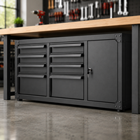 Armoire de rangement pour outils en acier anodisé Xuanrong, robuste, avec 8 tiroirs, porte verrouillable, pour garage, atelier, établi, service OEM