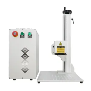 Best portable mini 2d fiber laser color engraving machine for sale plistic tag stainless steel cutting and marking machine