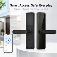 Fingerabdruck-Eingang Multi-Unlock Smart-Türschloss mit Display, Batteriefach und Stahlgehäuse – Ideal für gewerbliche und private Nutzung