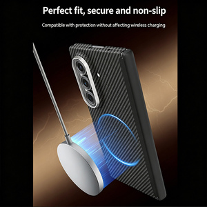 Étui de téléphone magnétique de luxe en fibre de carbone antichoc en fibre d'<span class=keywords><strong>aramide</strong></span> pour Samsung Galaxy <span class=keywords><strong>Z</strong></span> <span class=keywords><strong>Fold</strong></span> 7 6 5 4 <span class=keywords><strong>3</strong></span> - Product Image 1
