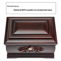 Meilleures ventes Fu Lu Shou, urnes funéraires biodégradables en bois massif d'ébène, forme petite urne, pour cendres, pour hommes et femmes, coffret d'anniversaire, personnalisables