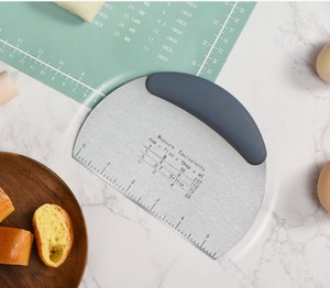 Stainless Steel Stainless Steel and Silone <strong>Dough</strong> Scrapper Pizza and <strong>Dough</strong> Kitchen <strong>Cutter</strong> - Product Image 2