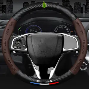 New Arrivals Suitable Sport Style Anti-slip Breathable Carbon Fiber Steering Wheel Cover