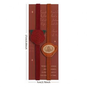 Vintage Elastic PU Leather <b>Bookmark</b> Lovely Page Markers for Journals Decorative Elastic Notebook Page Holders Elastic <b>Bookmarks</b> - Product Image 2
