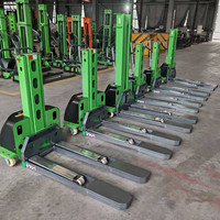 1000kg Selbstladender Tragbarer Hubstapler Mini Kleiner Manueller Halbelektrischer Bordstapler