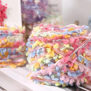 Boule <span class=keywords><strong>de</strong></span> <span class=keywords><strong>laine</strong></span> <span class=keywords><strong>dégradée</strong></span> mélangée à la main Crochet grand cercle segment <span class=keywords><strong>de</strong></span> fil épais teint fantaisie bricolage fil mélangé <span class=keywords><strong>laine</strong></span> à la main - Product Image 2